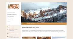 Desktop Screenshot of hatchstationutah.com